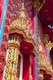 Thailand: Window and decoration on main viharn at Wat Phra Nang Sang, Phuket